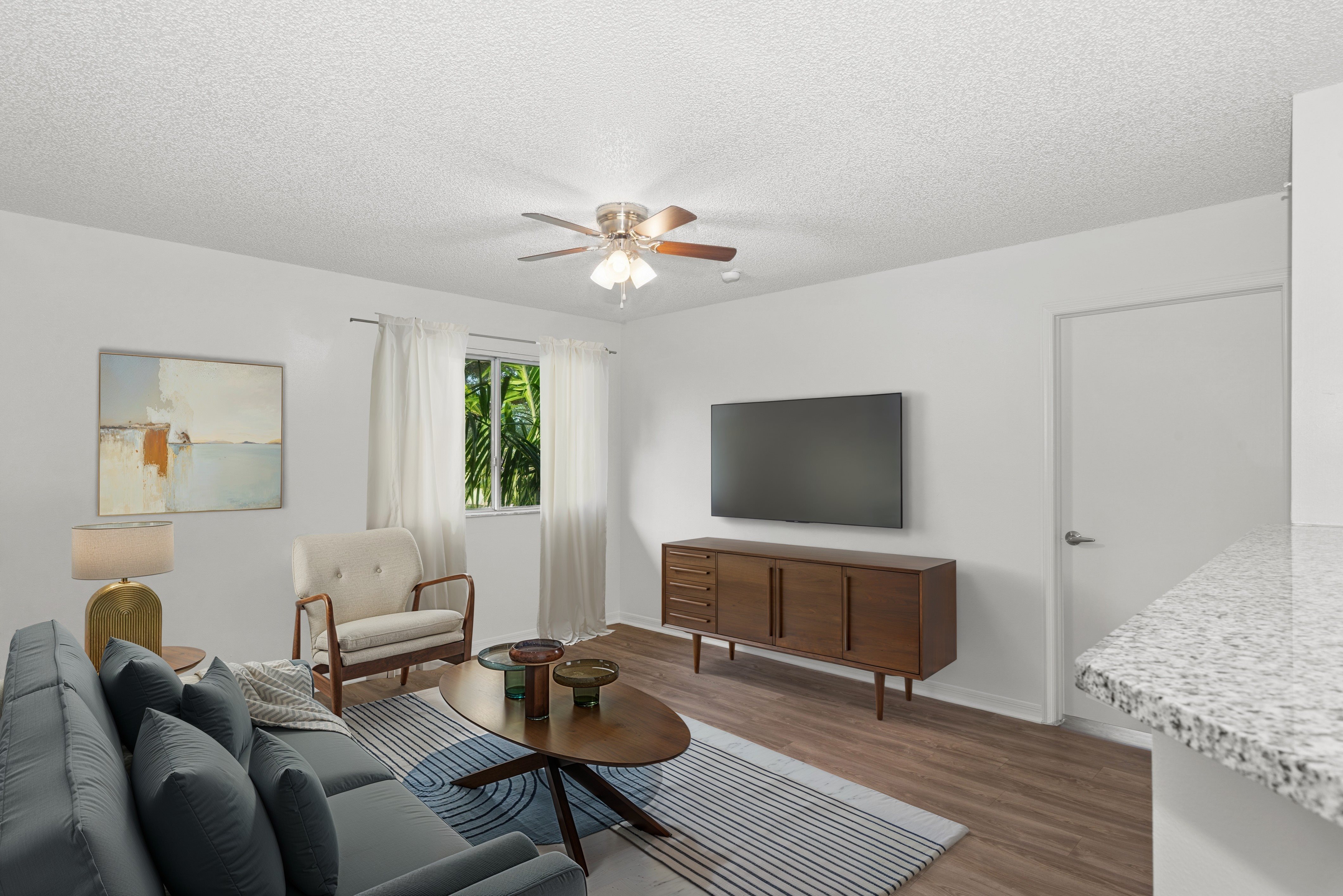 Living Room at Running Brook Apartments in Miami FL,Living Room at Running Brook Apartments in Miami FL
